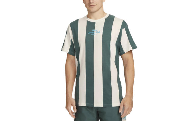 Nike Nike T Shirts Men's Green Crew Neck Moderate Straight Fit