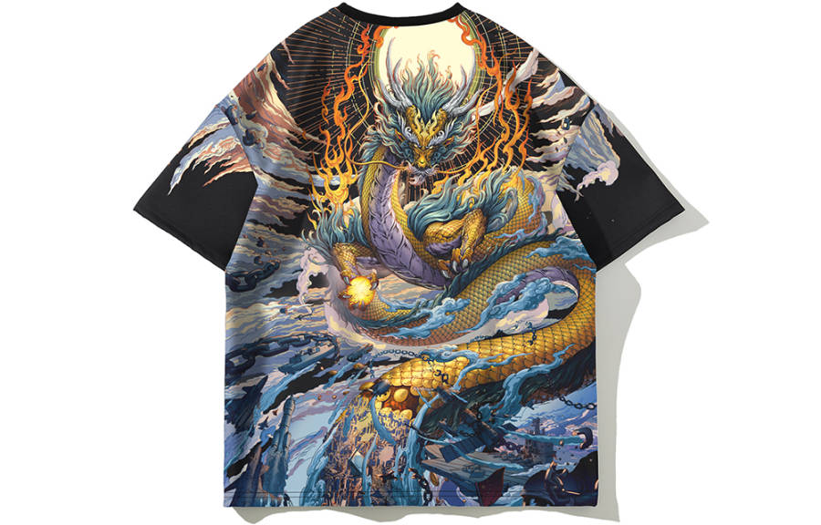 SANSYAS T Shirts Unisex Crew Neck Thickened Straight Fit