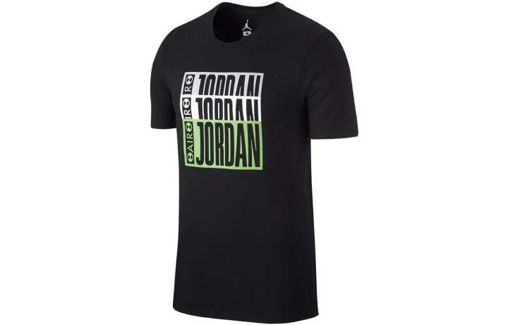 Jordan Jordan T Shirts Men's Black Crew Neck Moderate