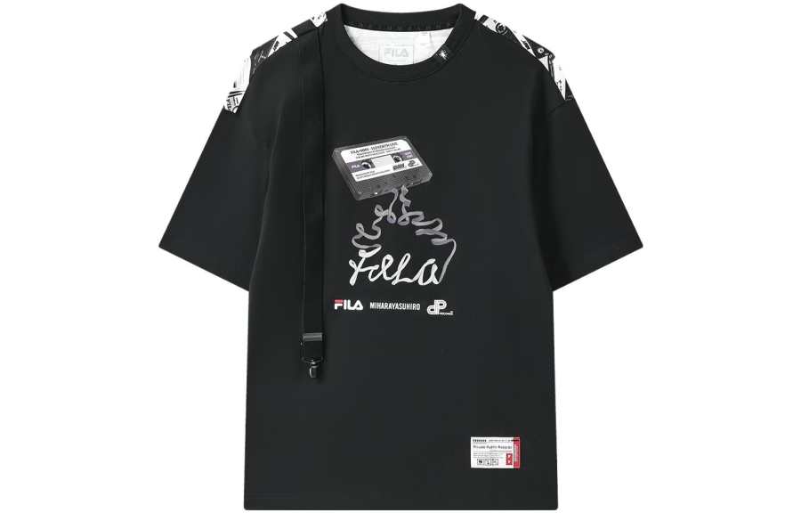 FILA MIHARA YASUHIRO Collaboration Collection T Shirt Men's Black