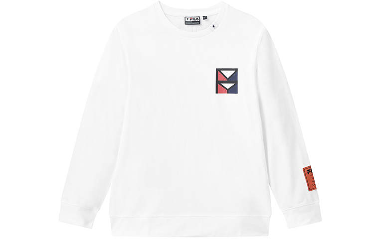 FILA X Mihara Yasuhiro MIHARA YASUHIRO Collaboration Collection T Shirts Men's White Crew Neck Moderate Straight Fit