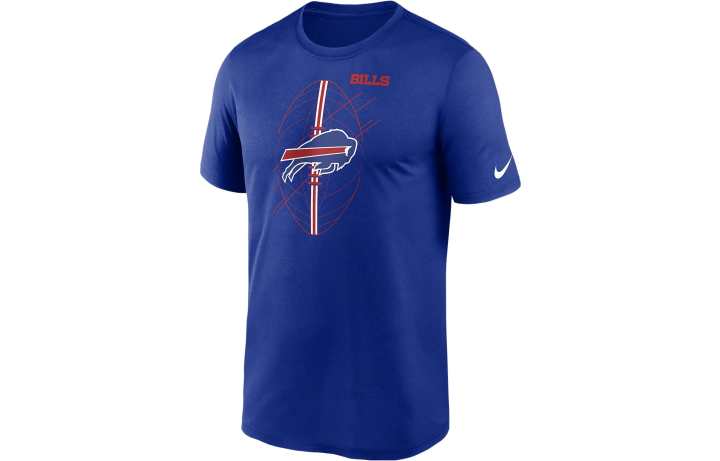 Nike Nike T Shirts Men's Blue Crew Neck Moderate Straight Fit