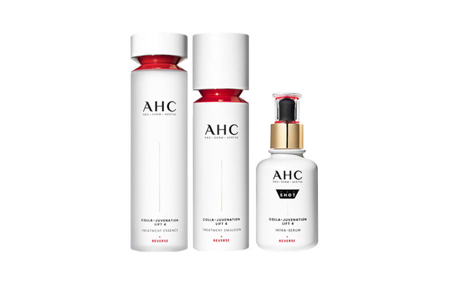 A.H.C Four Dimensional Collagen Hydrating Skincare Sets Moisturizing And Nourishing Refreshing 130ml+100ml+40ml