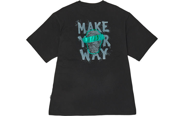 Nerdy T Shirts Unisex Black Crew Neck Moderate Straight Fit