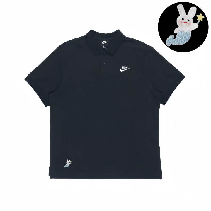 Nike Nike Polo Shirts Unisex Black Polo Collar Moderate