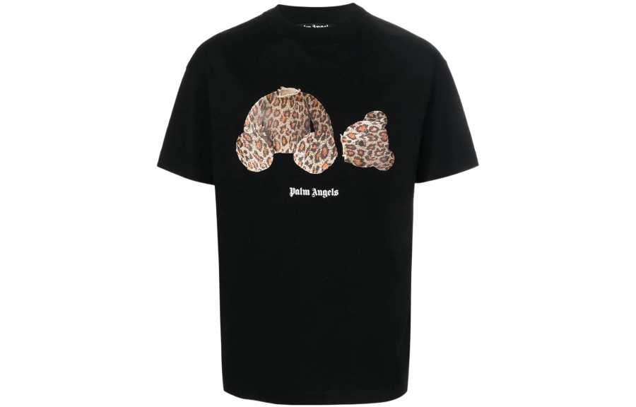 PALM ANGELS Leopard Bear Classic T shirt