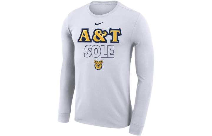 Nike Nike North Carolina A&T Aggies Bench Men's Nike Dri FIT College Long Sleeve T Shirt