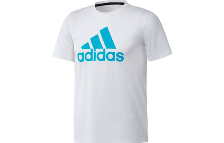 Adidas Adidas T Shirts Men's White Crew Neck Moderate