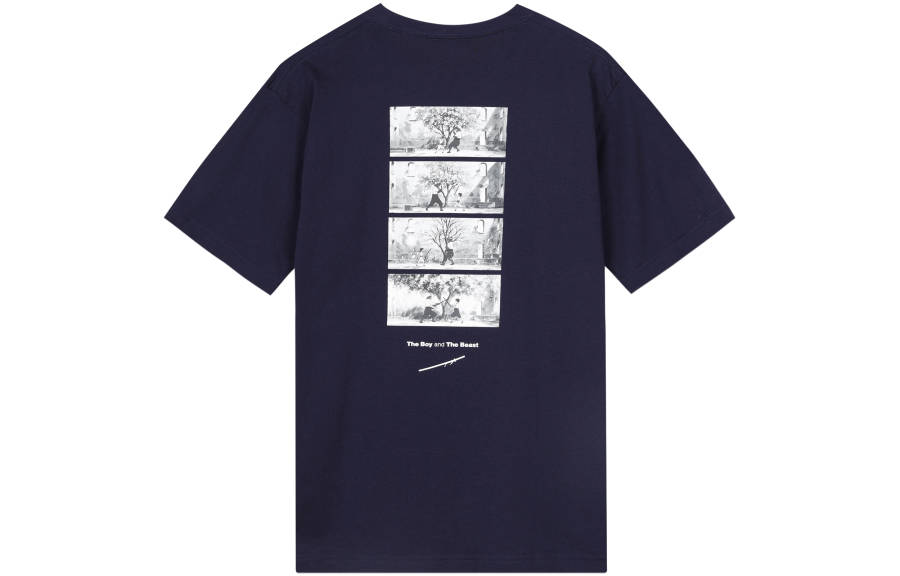 UNIQLO x XITIANSHOU T Shirt Unisex Marine Blue