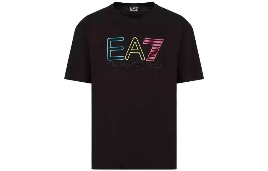 EMPORIO ARMANI EA7 SS23 T Shirt Unisex Black