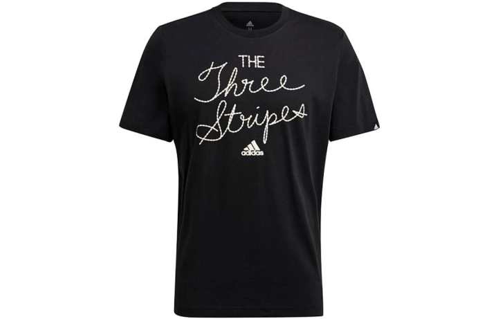 Adidas Adidas T Shirts Men's Black Crew Neck Moderate Other