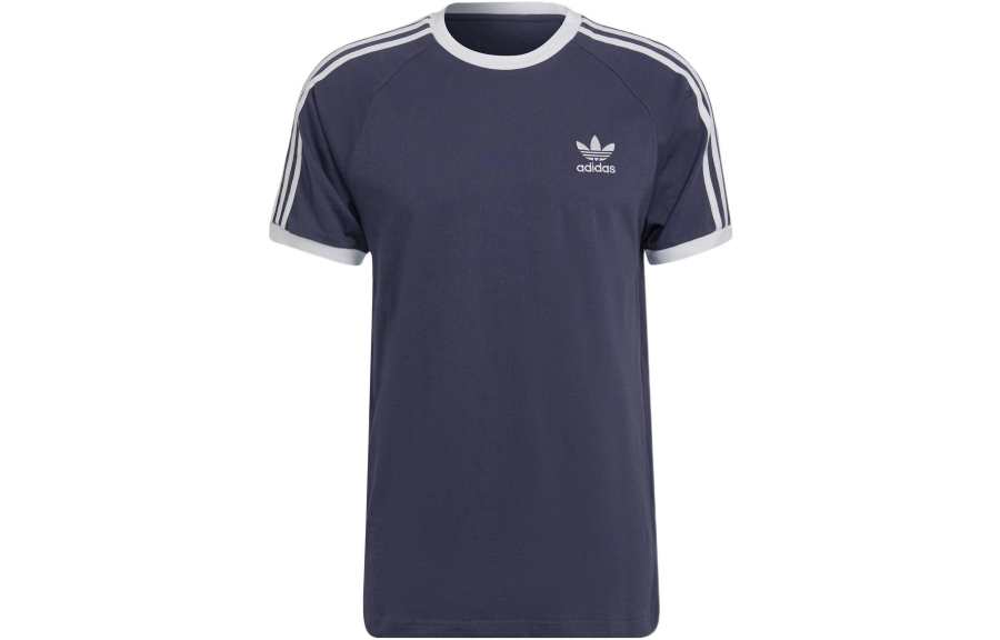 Adidas Originals T Shirt Set in Shoulder Men's Blue Purple