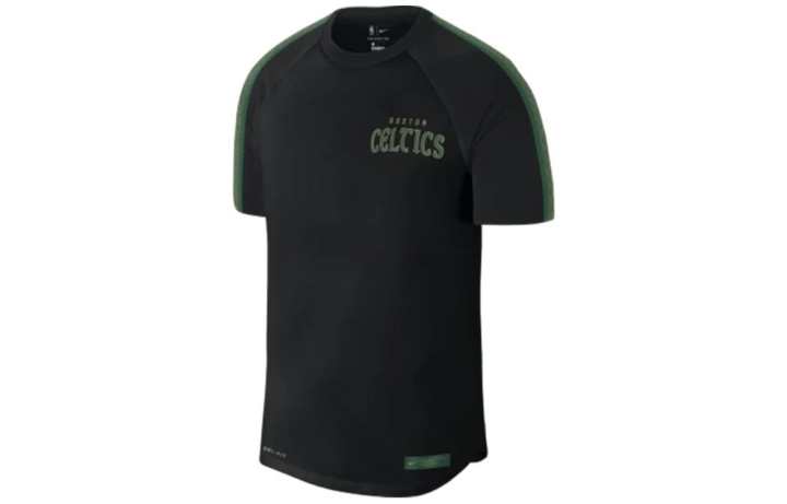 Nike Nike T Shirts Men's Black Crew Neck Moderate Straight Fit