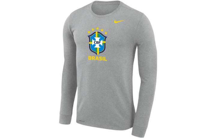 Nike Nike T Shirts Men's Dark Gray Crew Neck Moderate Straight Fit
