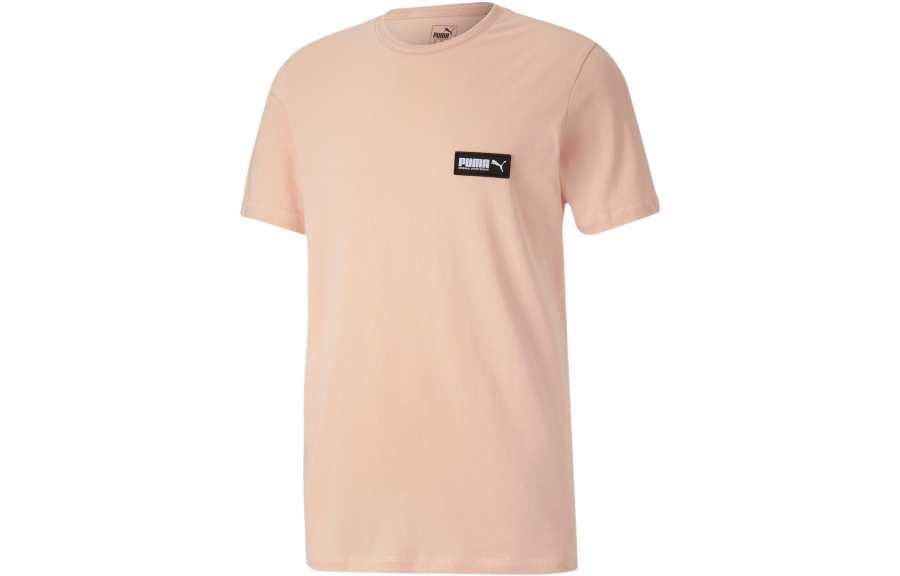 PUMA PUMA Basic T Shirts Men's Crew Neck Moderate Straight Fit