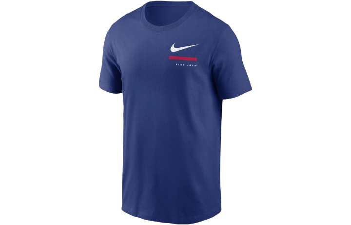 Nike Nike T Shirts Men's Blue Crew Neck Moderate Straight Fit