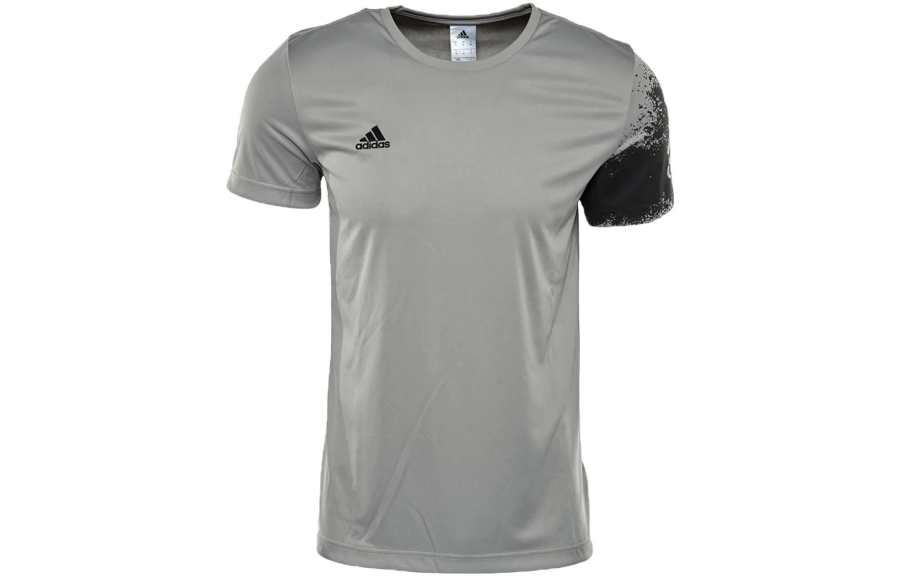 Adidas Adidas T Shirts Men's Gray Crew Neck Moderate Straight Fit