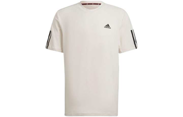 Adidas Adidas T Shirts Men's White Crew Neck Moderate Straight Fit