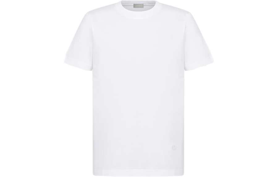 DIOR DIOR T Shirts Men's White Crew Neck Moderate
