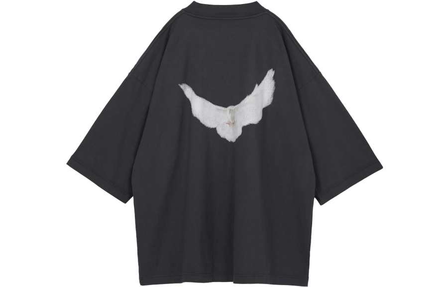 YEEZY x Gap X Balenciaga Dove 3/4 Sleeve Tee T Shirt Unisex Dark Gray