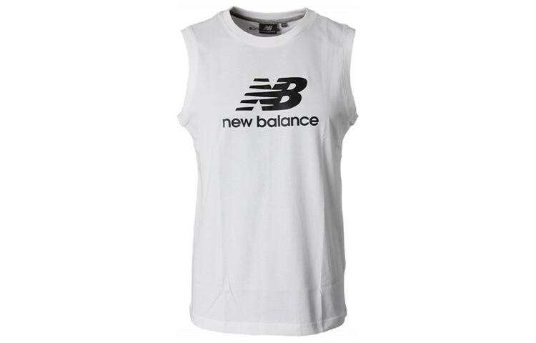 New Balance New Balance BQB T Shirts Men's White Crew Neck Moderate Straight Fit