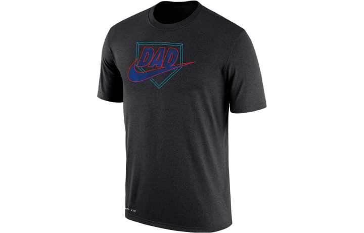 Nike Nike T Shirts Men's Black Crew Neck Moderate Straight Fit