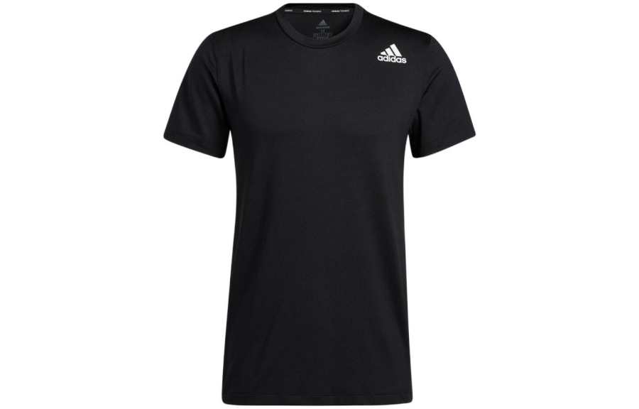 Adidas Adidas T Shirts Men's Black Crew Neck Moderate Straight Fit