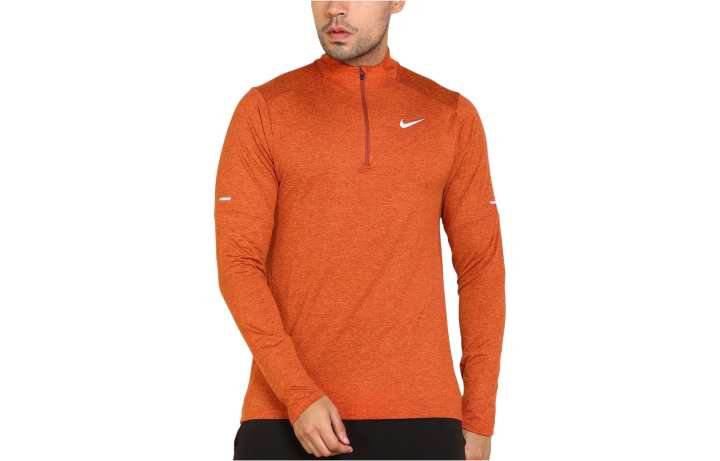 Nike Nike T Shirts Men's Orange Stand Collar Moderate