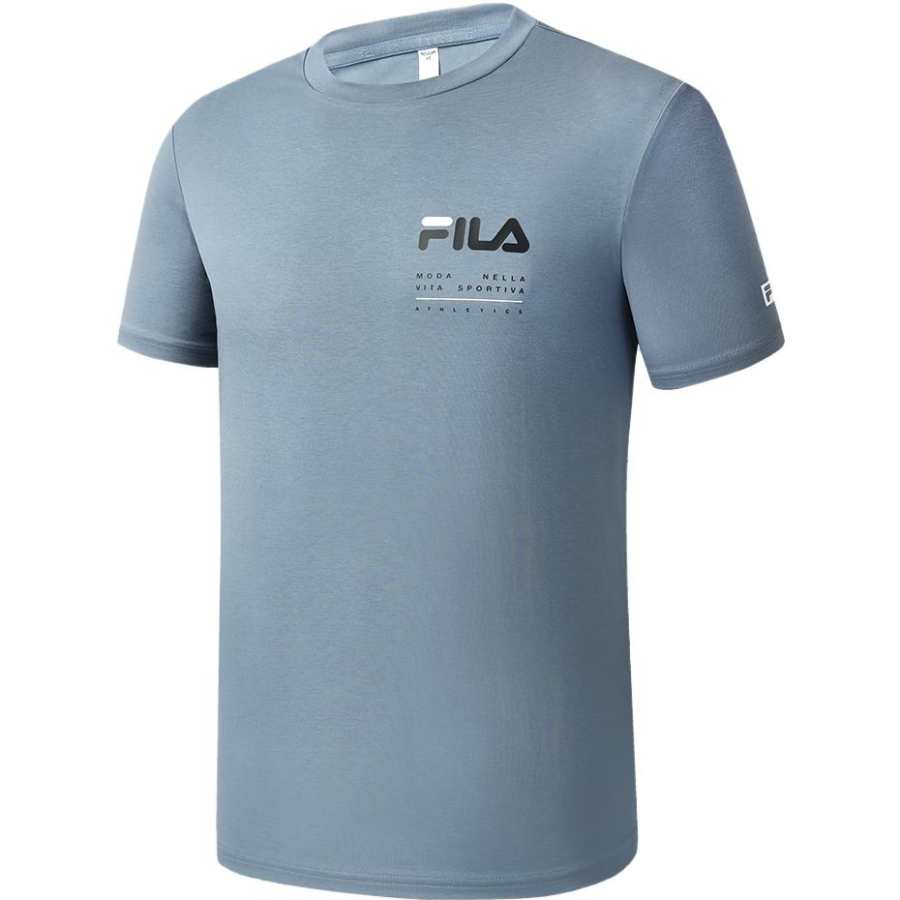 FILA Latte Girl 3.0 T Shirt Men's Iron Paint Blue