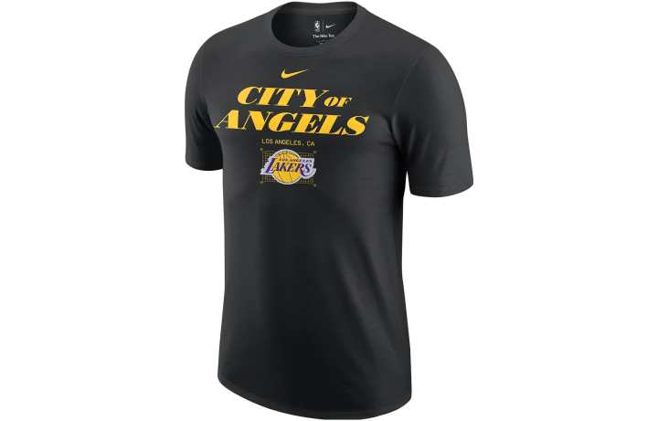 Nike Nike T Shirts Men's Black Crew Neck Moderate Straight Fit