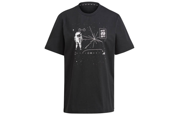Adidas Adidas T Shirts Men's Black Crew Neck Moderate Straight Fit