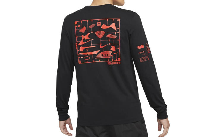 Nike Nike T Shirts Men's Black Crew Neck Moderate Straight Fit