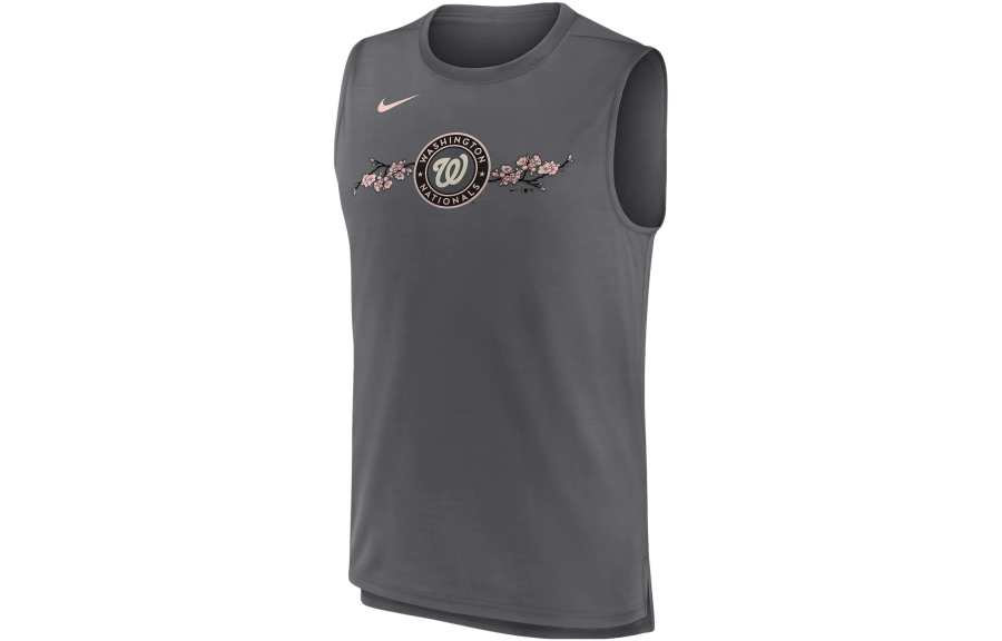 Nike Nike T Shirts Men's Gray Crew Neck Moderate Straight Fit