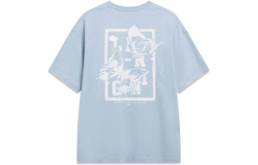 Li-Ning Li Ning Sports Life Collection T Shirt Men's Sky Blue