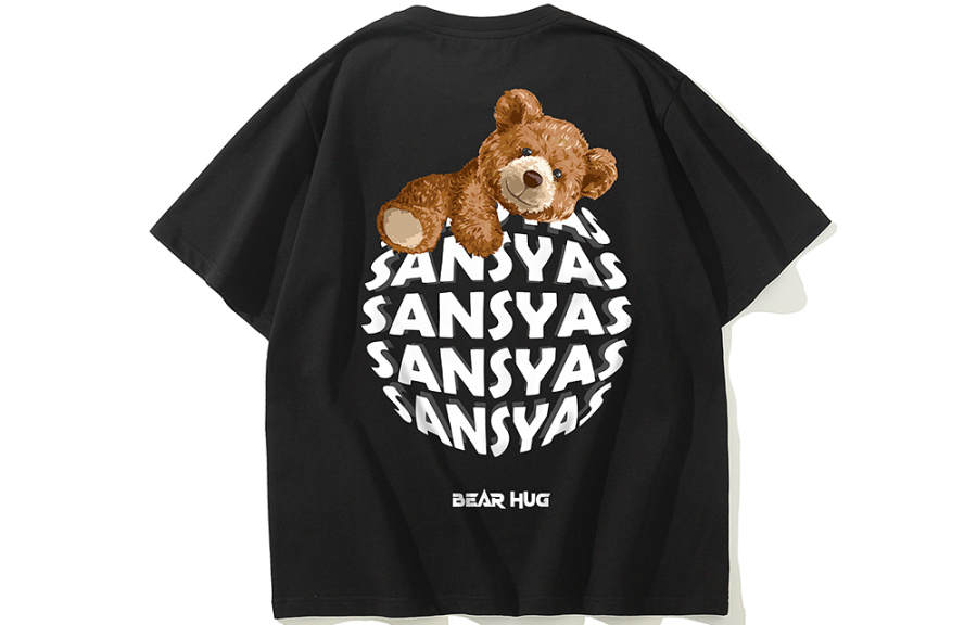 SANSYAS T Shirts Unisex Crew Neck Moderate Straight Fit