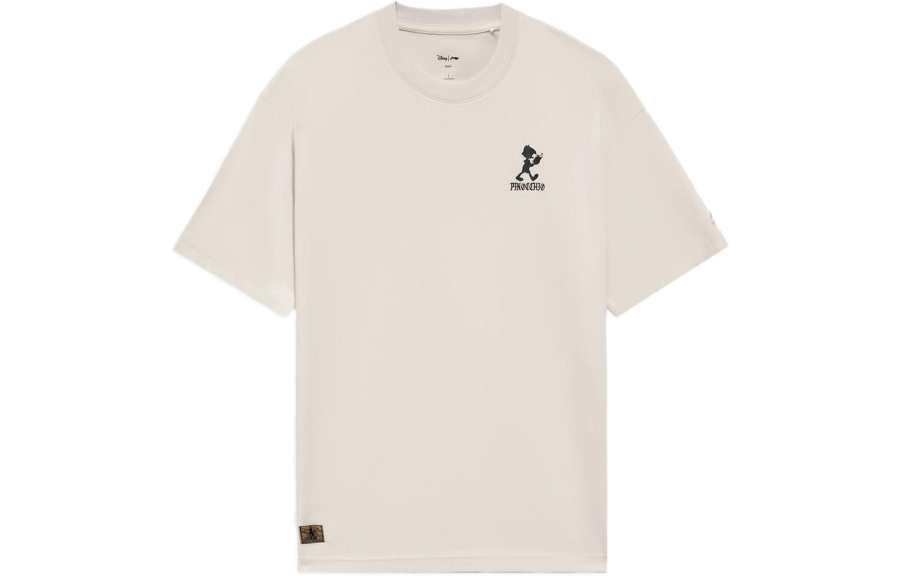 Li-Ning Li Ning x Disney Collaboration Collection Sports Lifestyle Collection T Shirt Men's White Sand Gray