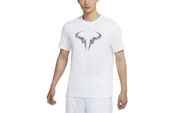 Nike Nike T Shirts Men's White Crew Neck Moderate Straight Fit