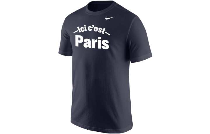 Nike Nike T Shirts Men's Navy Blue Crew Neck Moderate Straight Fit