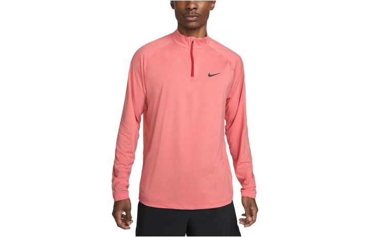 Nike Nike T Shirts Men's Watermelon Red Stand Collar Moderate Straight Fit