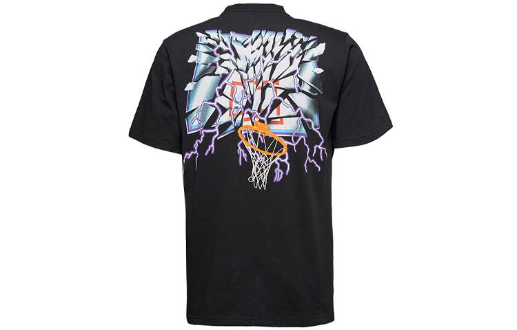 Converse T Shirts Men's Black Crew Neck Moderate Straight Fit