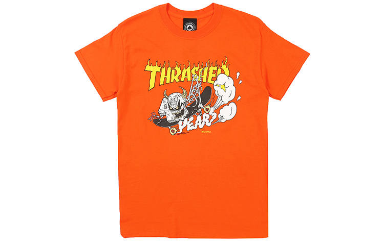 Thrasher Thrasher T Shirt US Version Unisex Orange