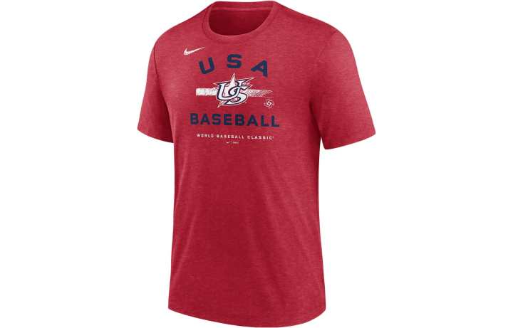Nike Nike T Shirts Men's Red Crew Neck Moderate Straight Fit