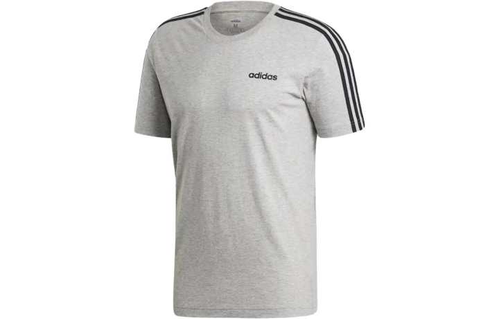 Adidas Adidas T Shirts Men's Gray Crew Neck Moderate Straight Fit