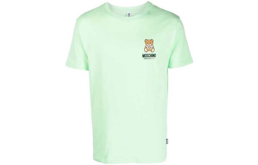 MOSCHINO T Shirts Men's Green Crew Neck