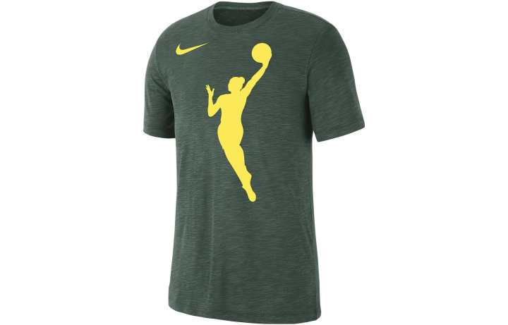 Nike Nike T Shirts Men's Green Crew Neck Moderate Straight Fit