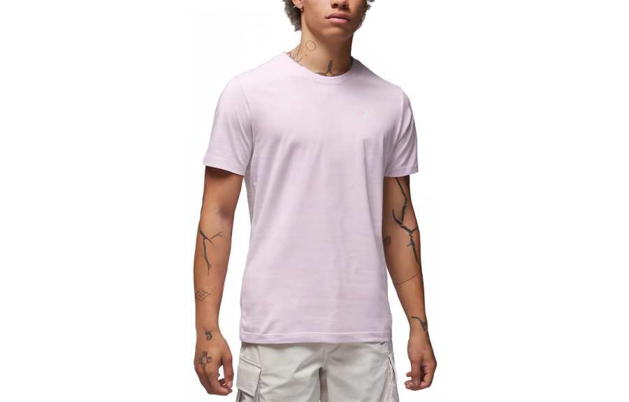 Jordan Jordan T Shirts Men's Ice Lilac Crew Neck Moderate Straight Fit