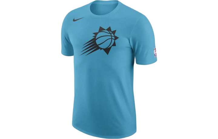 Nike Nike T Shirts Men's Dodger Blue Crew Neck Moderate Straight Fit