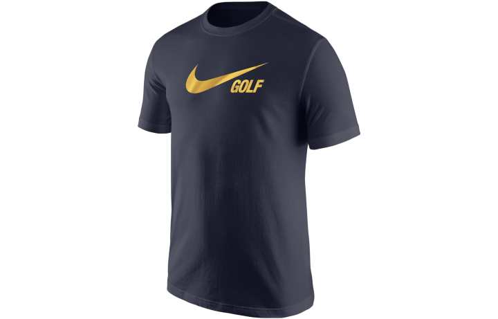 Nike Nike T Shirts Men's Marine Blue Crew Neck Moderate Straight Fit