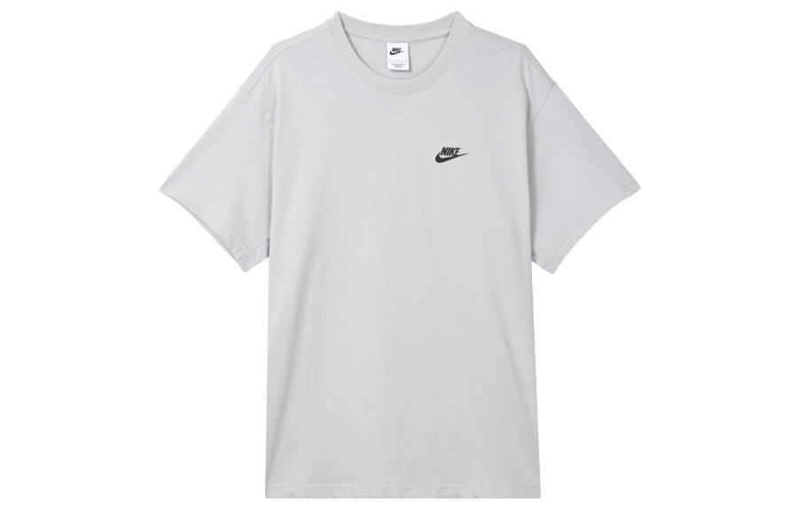 Nike Nike T Shirts Men's Mist Gray Crew Neck Moderate Straight Fit