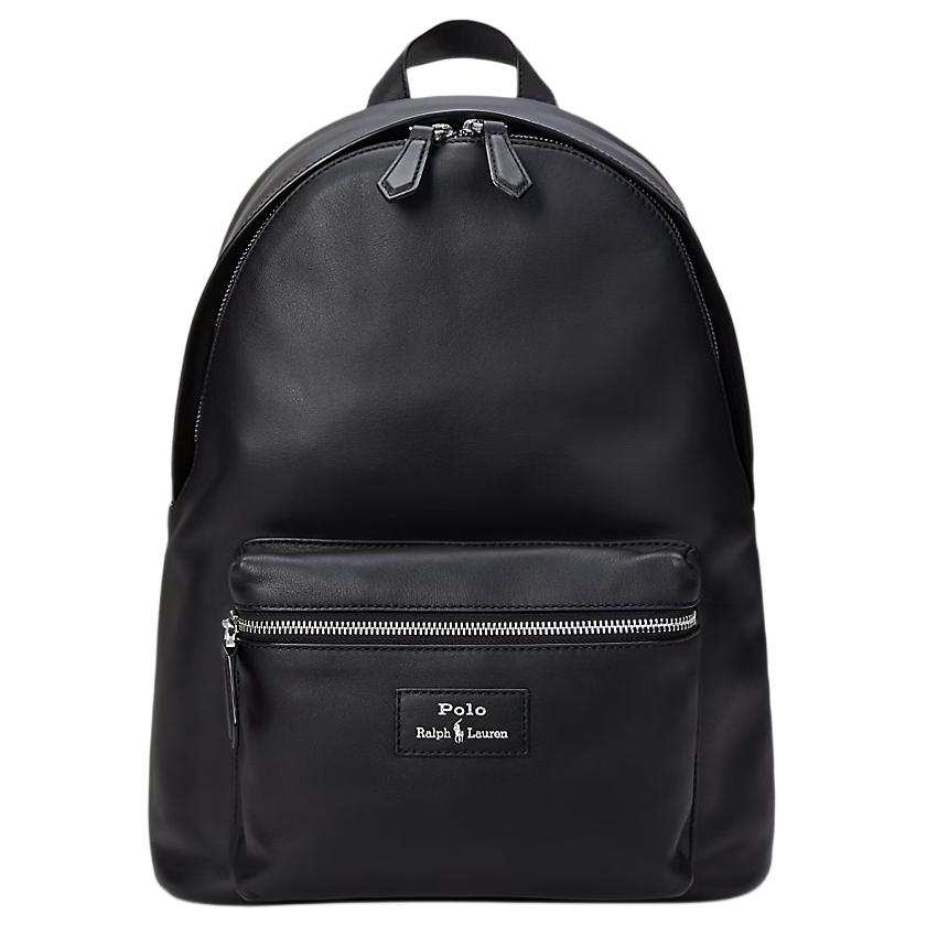 Polo Ralph Lauren Leather Backpack Men's Black